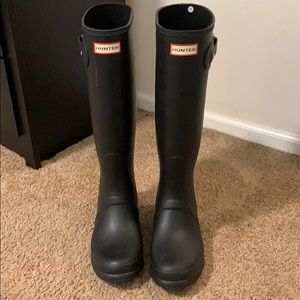 Black Matte Hunter Boots